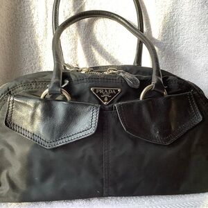 Prada Black Nylon Satchel